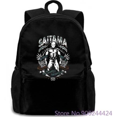 One Punch Anime Saitama Workout Print Harajuku women men backpack laptop travel school adult student