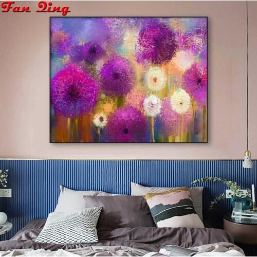 Dandelion 5d Diy Diamond Painting Set Diamond Embroidery Cross Stitch Kit Crystal Drill New Arrivals Abstract art