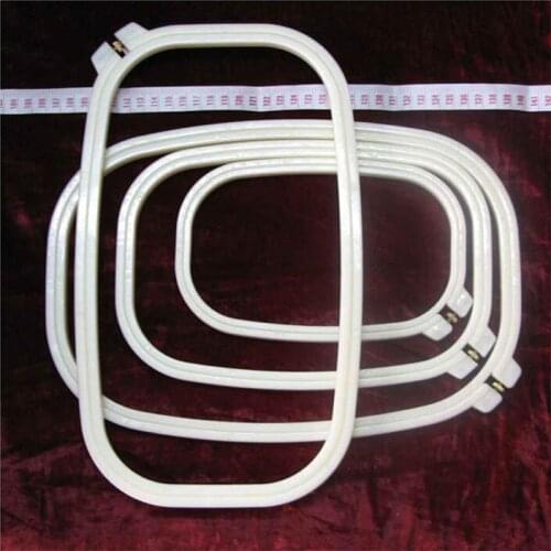 Wholesale 19*46cm Big Rectangle Embroidery Hoop Nylon Ajustable Hoops Cross Stitch frame Machine Accessories Sewing Tool