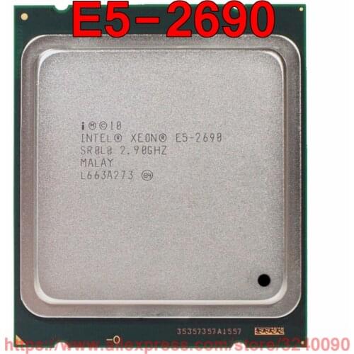 Intel Xeon CPU E5-2690 SR0L0 2.9GHz 8-Core 20M LGA2011 E5 2690 processor free shipping speedy ship out