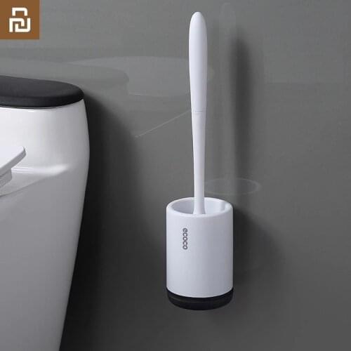 Xiaomi EcocoToilet Brush Rubber Head Holder Cleaning Brush For Toilet Wall Hanging Household Floor Cleaning Bathroom Accessories