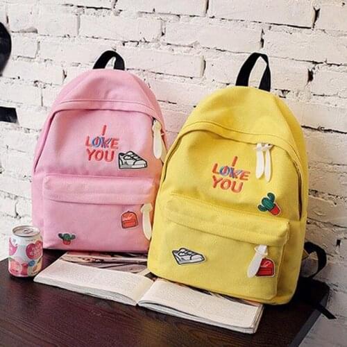 2021 Kawaii backpacks women students pink backpacks school bags for women travel bags for young soft Girls bags