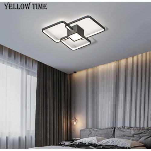 110V 220V Modern LED Ceiling Light For Foyer Living room Bedroom Dining room Kitchen Gold&Black Chandelier Ceiling Lamp Fixtures