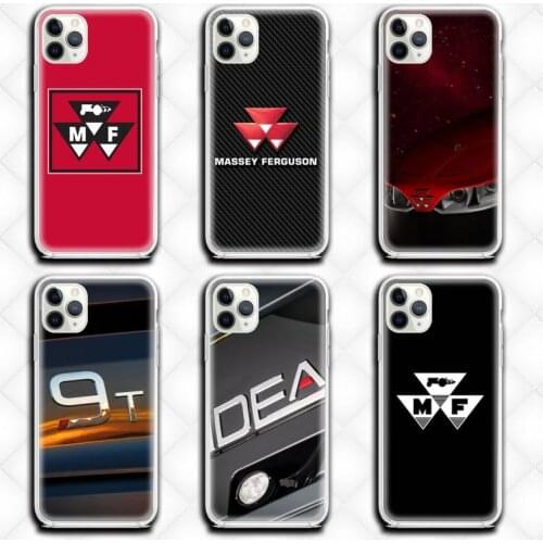 Tractors Massey Ferguson Logo Phone Case Clear for iphone 12 11 Pro max mini XS 8 7 6 6S Plus X 5S SE 2020 XR cover