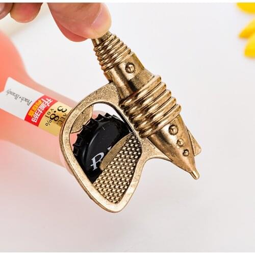Creative Event Promotional Gifts Retro Machine Gun Shaped Bottle Opener Zinc Alloy Material Pistol Drink Opener Small Gift