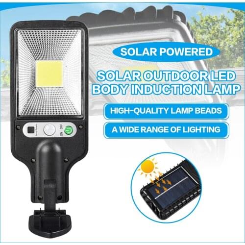 Street Lights Outdoor Solar Powered Lamp Waterproof Motion Sensor Security Lighting For Garden Patio Path Yard