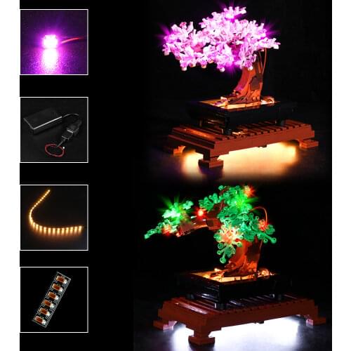 Vonado Led Light For 10281 Romantic Pink Bonsai Tree Plant Building Blocks Bricks Toys (only Light Kit)
