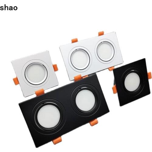 Recessed Square Bright white black LED Dimmable Downlight COB7W 9W 12W/14W 18W 24W LED Spot light Ceiling Lamp AC85-265V