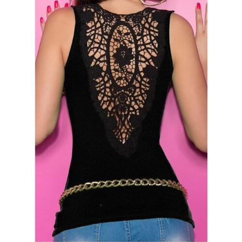 New Fashion Tank Tops Sexy Lace Patchwork Women Tank Top With Out Belt Summer Camis Ladies Female Clothing