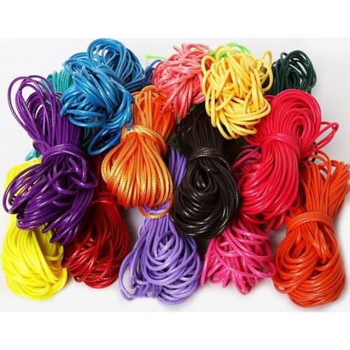 1mm 1.5mm 2mm Korean Wax Line Polyester Fibre Cord Beading Rope/Thread/String for DIY Necklace Bracelet Jewelry Findings Making