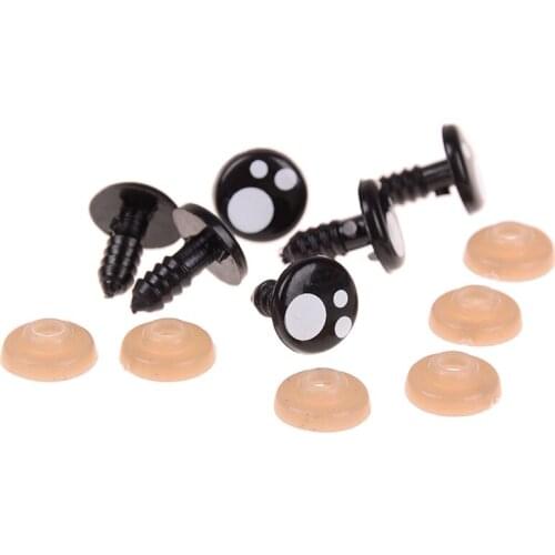 100pcs Cartoon Doll Eyes Safety Eyes Nose For Dolls Toys Sole For Teddy Bear Stuffed Toys Snap Animal Puppet Dolls Craft