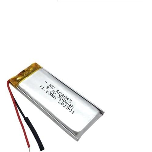 3.7V 500maH 602045 Bluetooth audio smart home video security doorbell lithium battery factory direct