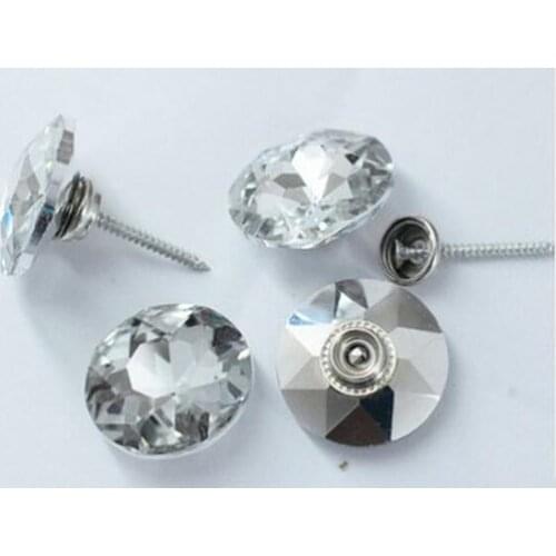 5size 100pcs gemstone crystal buttons soft bag Sofa screws diamond buckle Crystal Button Background decorative Button