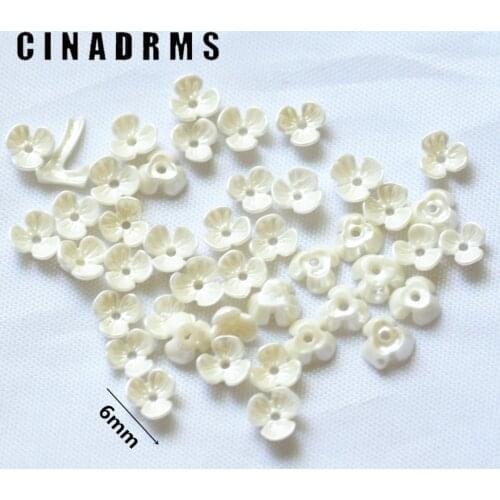6mm 100PCS/Pack Tiny Pure White Resin Flowers,Flatback Flowers,resin flower cabochons