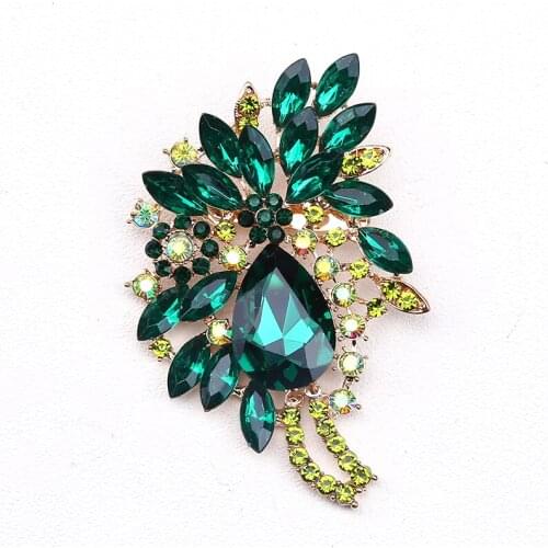 Beadsland Alloy Inlaid Rhinestone Brooch Design Fashionable High-end Clothing Accessories Pin Woman Gift MM-95