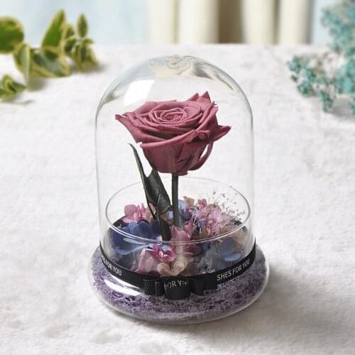 Free Shipping 2sets/pack 10*15cm Split Glass Base Dome Vase Home Decoration Transparent Fission Cover Birthday Wedding Live Prop