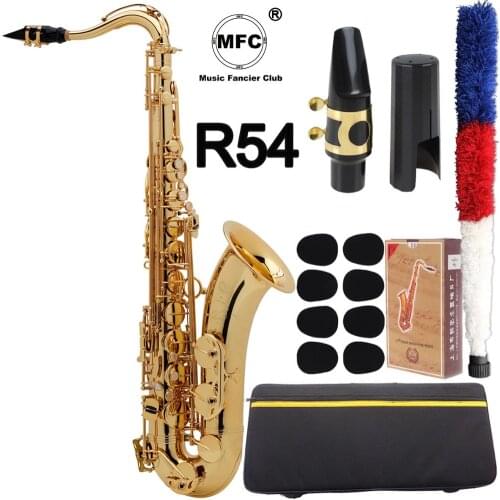 Brand MFC Tenor Saxophone Reference 54 Gold Lacquer B-flat Tenor Sax R54 With Case Mouthpiece Reeds Neck