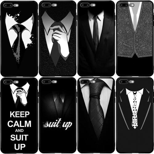 Phone Case for Xiaomi Redmi Note 9A 8 8T 7 6 7A 6A 5A 5 A1 A2 A3 Pro Max Plus Lite Suit Up Tie