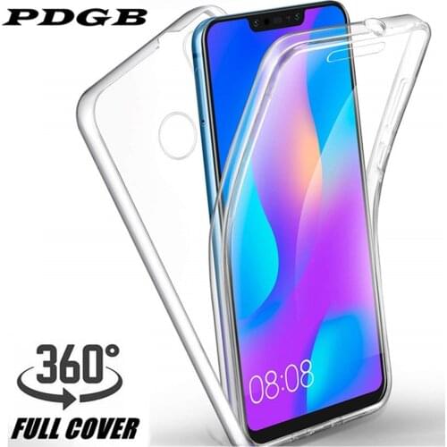 PDGB 360 Degree Case For Xiaomi Mi 8 Lite A1 A2 Lite 5X 6X Redmi 6A Note 5 6 Pro Global Transparent Full body Touch Screen Cover
