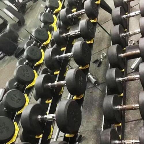 Moon Shape Lightweight Dumbbell Holder Crescent Hollow Out Supports Stand Bracket Tray For Rack Fitness Accessories