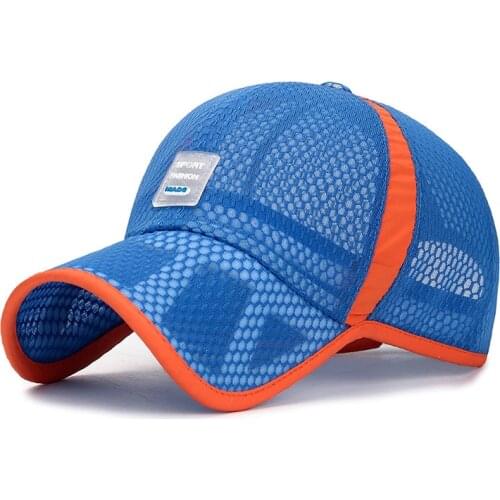 Childrens Breathable Mesh Adjustable Cap Protective Outdoor Sports Cap Cooling Sun Hats For Toddler and Youth