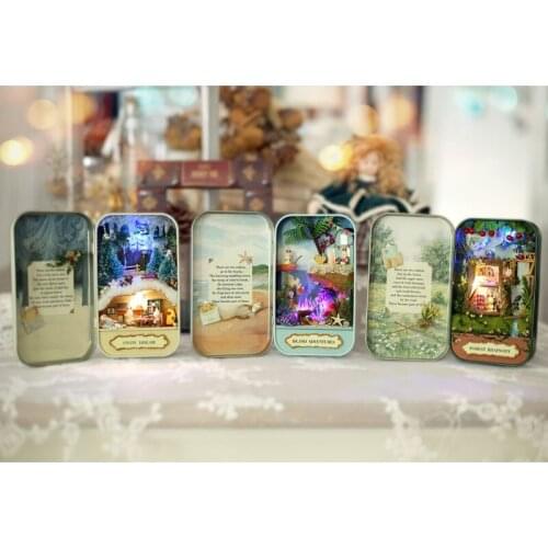 Diy house, Box model toy house, manual assembly model house, toy house building, CUTE ROOM