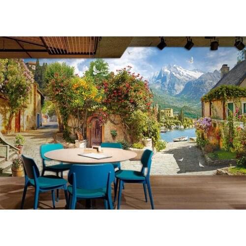 Photowall wallpapers stereoscopic 3d wallpaper landscape tv room background wall bedroom living room wallpaper