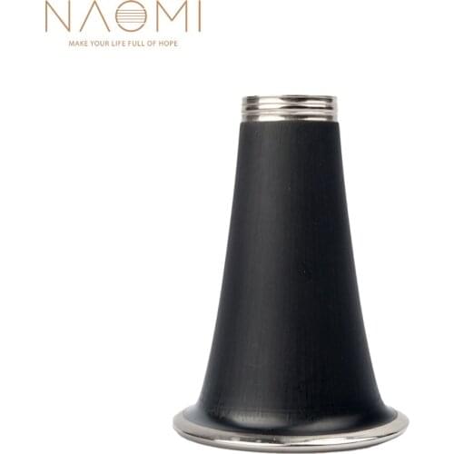 NAOMI Clarinet Bell ABS Bb Trumpet Instrument Clarinet Replacement Woodwind Parts Black