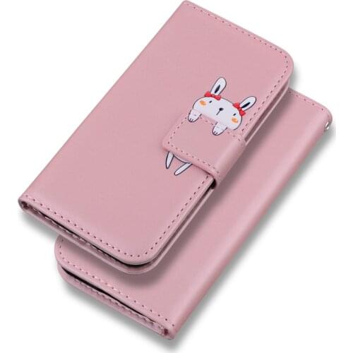 Book Style Leather Phone Cover For Wallet Redmi Note 10 Pro 7 8 8T 9 9S Redmi 7A 8A 9A 9C 9T K40 Pro Cute Animal Flip Case P22G