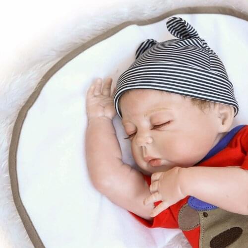 22inch 55cm Lifelike Newborn Baby Doll Soft Simulation Silicone Vinyl Boy Girl