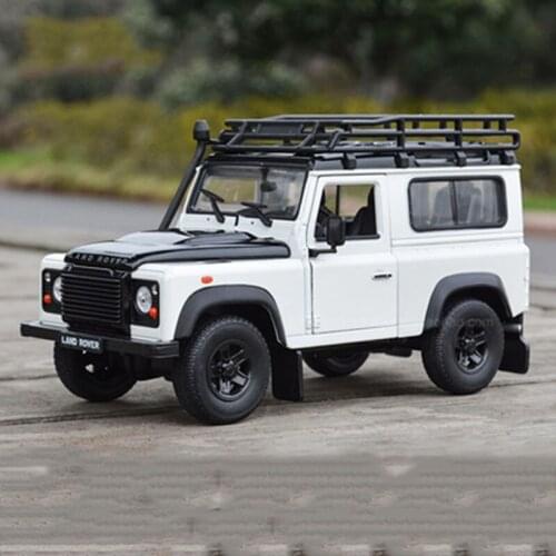 Diecast 1:24 Range Rover Discovery 4 Defender Ice and Fire Limited Edition Off-road SUV Simulation Alloy Car Model Collection