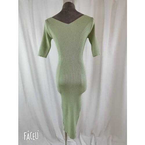 New Women Dress Knitted Long Maxi Oversize Knitting Vestidos Elastic Bodycon Womens Dresses Summer Sexy Slim Skinny New