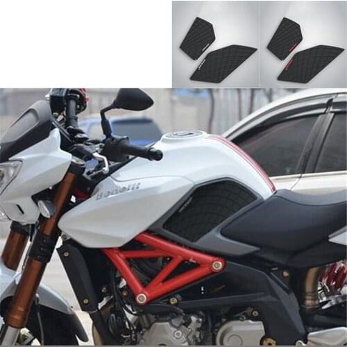 Anti Slip moto Stickers Gas Knee Grip Traction Side Decal Cover motorcycle Tank Pad for Benelli BJ300GS TNT600 BJ600GS car style