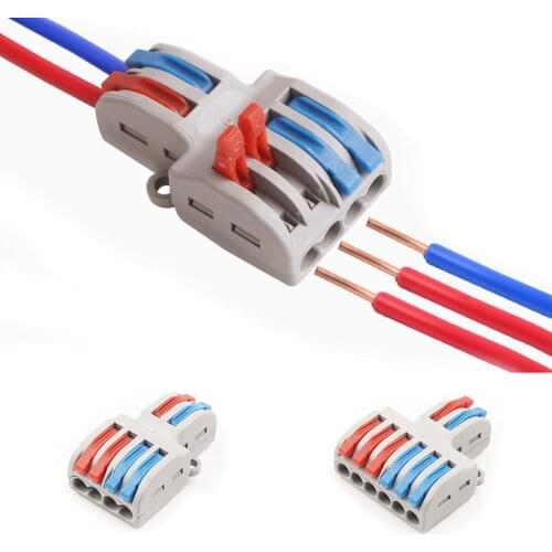 Wiring Cable Connectors Fast Wire Connector Push-in Terminal Block Wire Splitter SPL-42/62