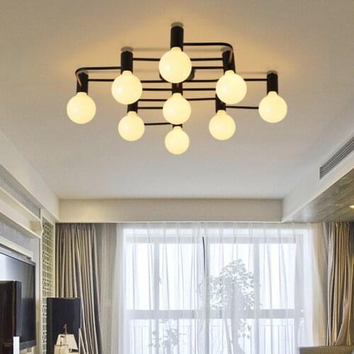 Modern fashion creative art 9 heads inclued E27 5W bulb Ceiling lamp sitting room bedroom study hotel villa