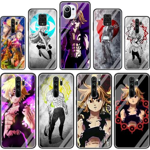 Seven Deadly Sins Meliodas Glass Phone Case for Xiaomi Redmi Note 9S 8 Mi Poco X3 NFC 9 7 8T 10 Lite 9T 10T K40 Pro 9C Cover