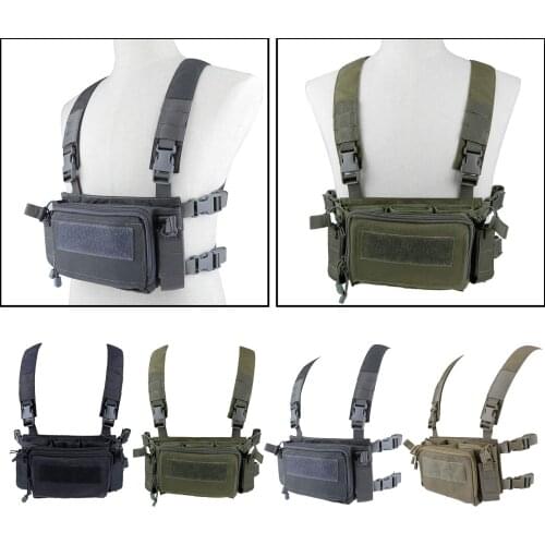 Tactical Waterproof Nylon Vest Holster Police Gear Bag Plate Carrier Adjustable Outdoor Combat Training Field Operations Camping