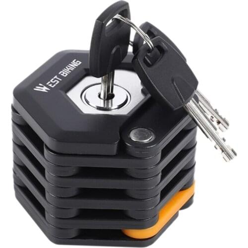 Bike Lock Anti-theft Key Lock Bike Electric Vehicle Chain Lock Motorcycle Battery Car Fold Lock Bicycle Tools