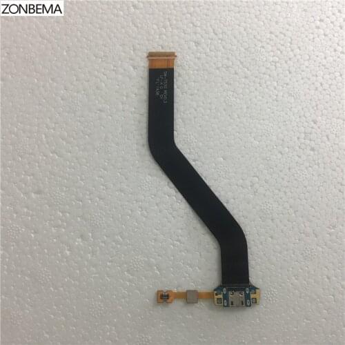 ZONBEMA 100pcs/lot USB Charger Charging Port Dock Connector Flex Cable Ribbon For Samsung Galaxy Tab 4 10.1 T530 T535 T531
