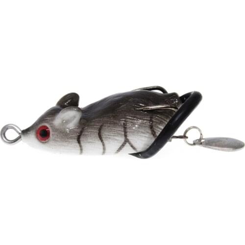 1Pcs 3D Eyes Soft Mouse Bait Fishing Lure 5cm 10g Floating Crankbait Artificial Bait Fishing tackle everything for fishing