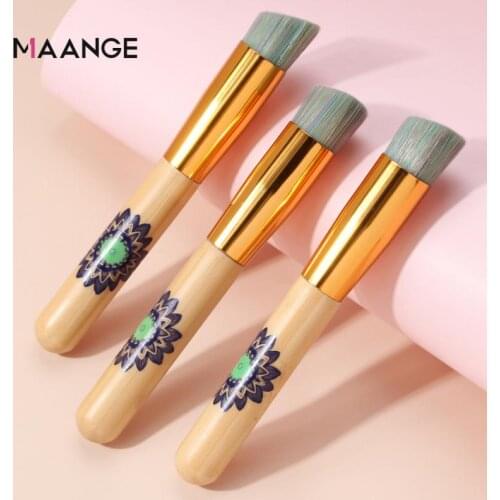 1pcs MAANGE New Single Makeup Brush Oblique Head Foundation Brush Beauty Tool Bevel Makeup Brush Makeup Tools
