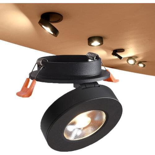10pcs DHL Mini Embedded LED Downlight Recessed Ceiling lamp 5W 7W 12W 360degree rotation Ceiling Lamp Spot Light AC220-230V