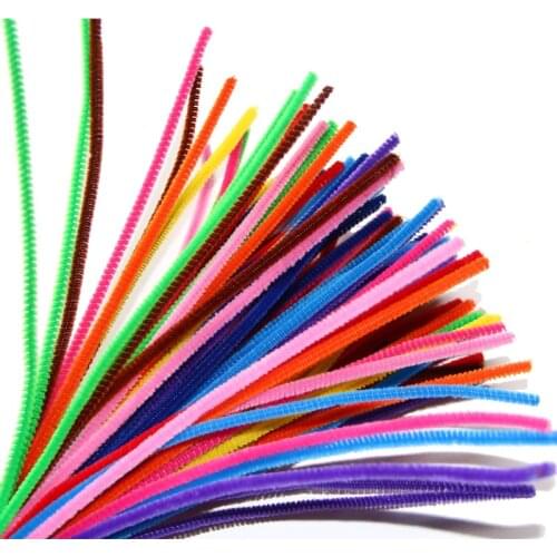 50pcs 30cm Colorful Chenille Stems Pipe Cleaners kids Educational Toys Handmade Christmas Birthday Party DecorDIY Craft Supplies