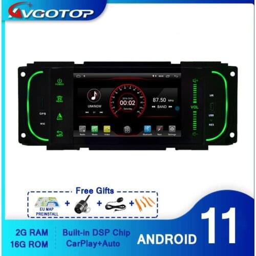AVGOTOP Android 10 Car Radio DVD Player For CHRYSLER GRAND VOYAGER 2G 16G GPS Multimedia