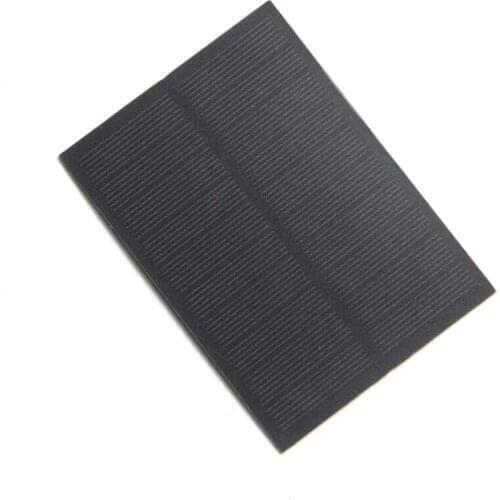 BUHESHUI 240MA 5V Solar Panel PET Monocrystalline DIY Solar Panel Charger For 3.7V Battery Study 115*82mm 5pcs