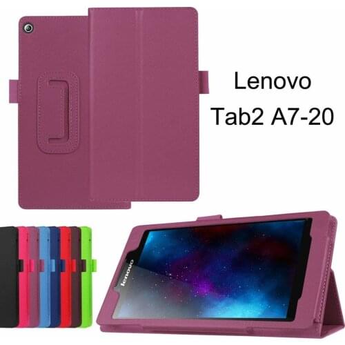 Case Cover For Lenovo Tab 2 A7-10 A7-10F A7-20 A7-20F Tab2 A7 20 10 Tablet Case Bracket Flip Fashion PU Leather funda capa glass