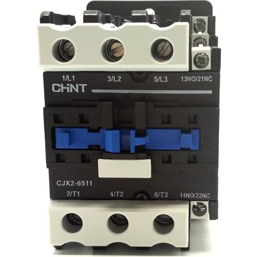 CHINT AC Contactor CJX2-6511 1NC 1NO 65A Coil Voltage AC220V AC380V AC110V AC36V AC24V LC1-D65