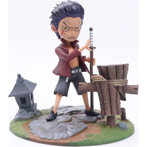Delicate Craft PVC ONE PIECE Childhood Dracule Mihawk eye Action Figure Anime Luffy Model Toy Boys Gift Collectibles Decoration