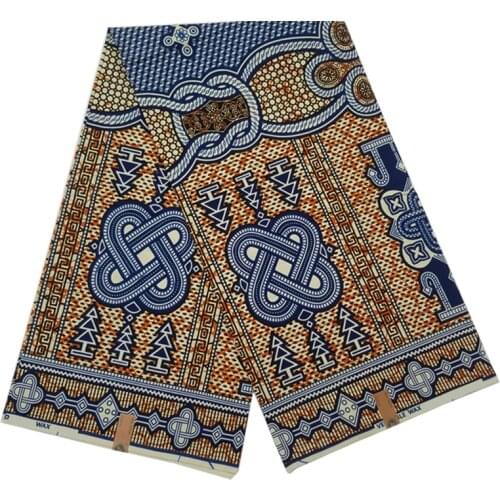 Sewing Material For Clothes 100%Soft Breathable Real Best Quality African Ankara Wax Printed Cotton Fabric By The Yards V-L 7-21