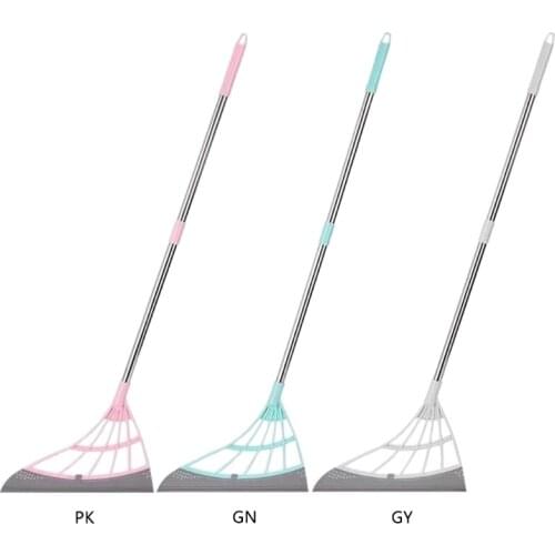 Multifunction Magic Broom 2-in-1 Sweeper Easily Dry the Floor and Remove Dirt Hangable Handle Design for Home Office